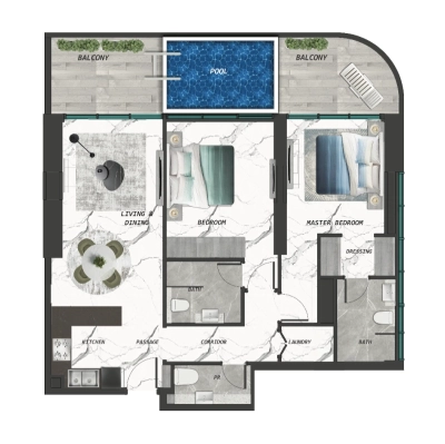 Samana - Ivy Gardens 2 - Apartment