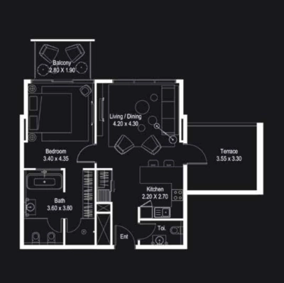 Deyaar Developer - The Atria - Apartment