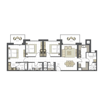 Eagle Hills - Topaz Residences - Apartment