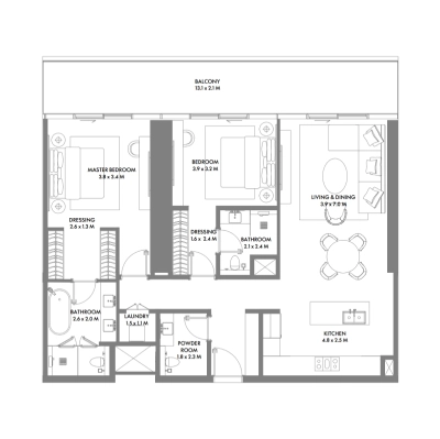 Arada - W The Residences - Apartment