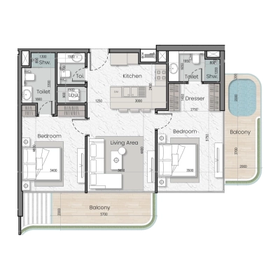 MAK Developers - ISola Bella - Apartment