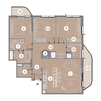 OCTA Properties - Takaya by Union Properties - Apartment