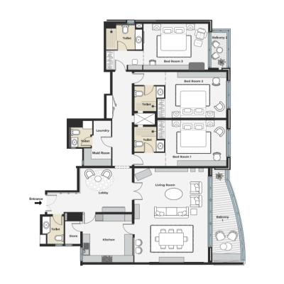 Mubarak Al Beshara Real Estate Development - The Residence - Apartment