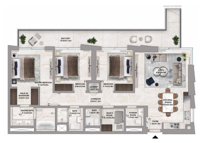 Emaar - Address Residences  - Apartment