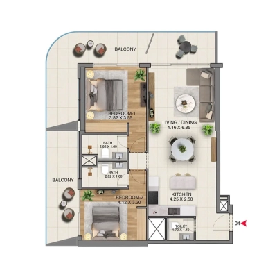Saba Group - Marriott Residences JLT - Apartment