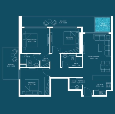 Danube - Oasiz - Apartment