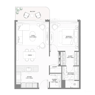 Nakheel - Bay Grove Residences - Apartment