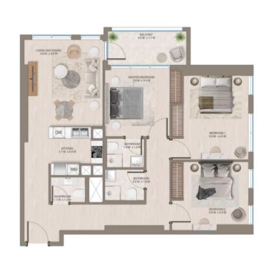 Arabian Gulf Developer - The Corner - Apartment