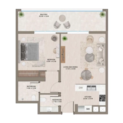 Arabian Gulf Developer - The Corner - Apartment