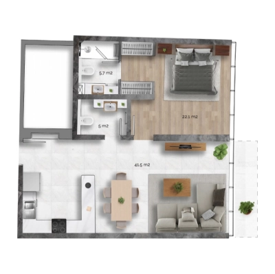 Radiant Enterprises - Radiant Marina Towers - Apartment