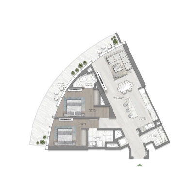 Damac - Canal Crown 2 - Apartment