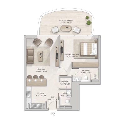 Arsenal East - Zephyra Residences - Apartment